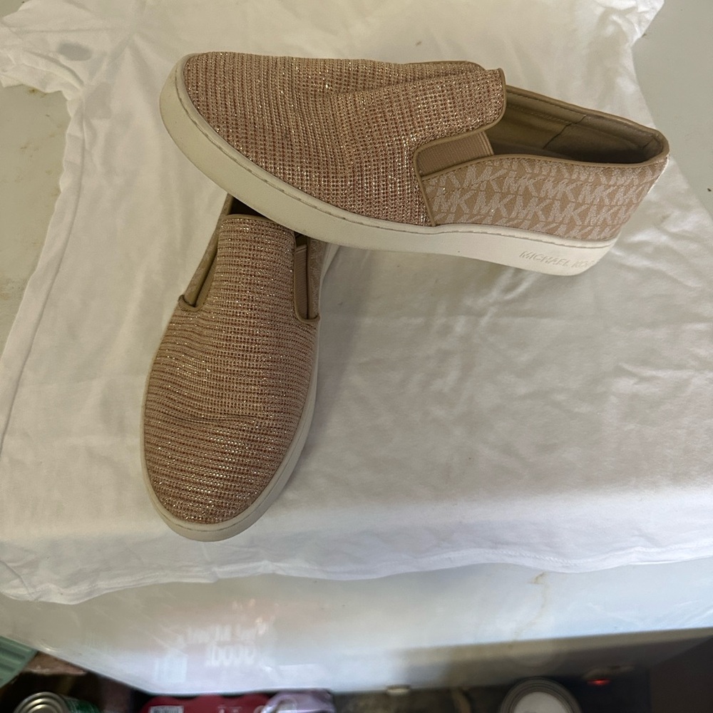 Michael Kors Tan Slip-On Shoes